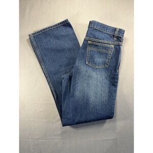 Cinch Jeans Womens 18R Blue Dark Wash Denim w/ Fade Straight Leg Western Grunge